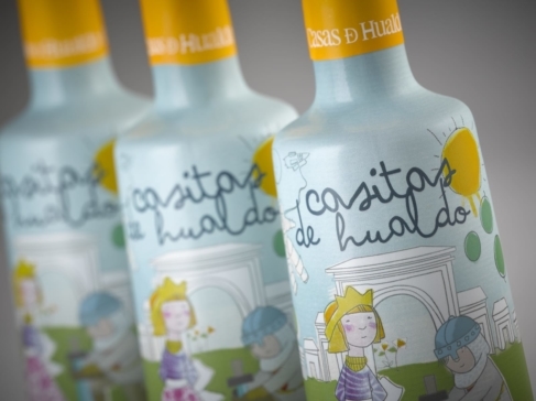 Bodegón de botellas de aceite de Casitas de Hualdo