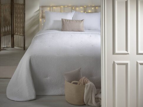 fotografia publicidad cama colcha blanca atenas eva casado