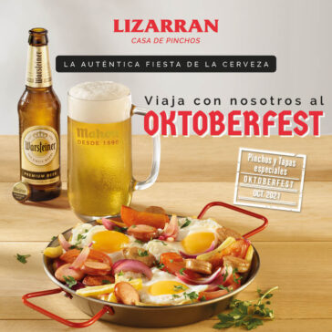 publicidad lizarran oktoberfest tapa eva casado